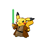 Pikachu (Jedi) Sprite